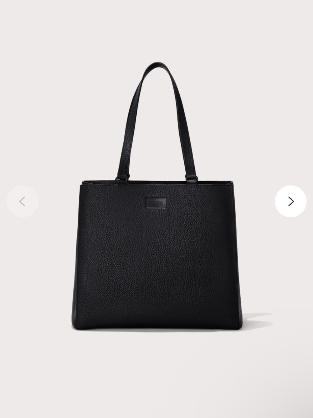 Dagne Dover Allyn Large Black Pebbled Leather Tote